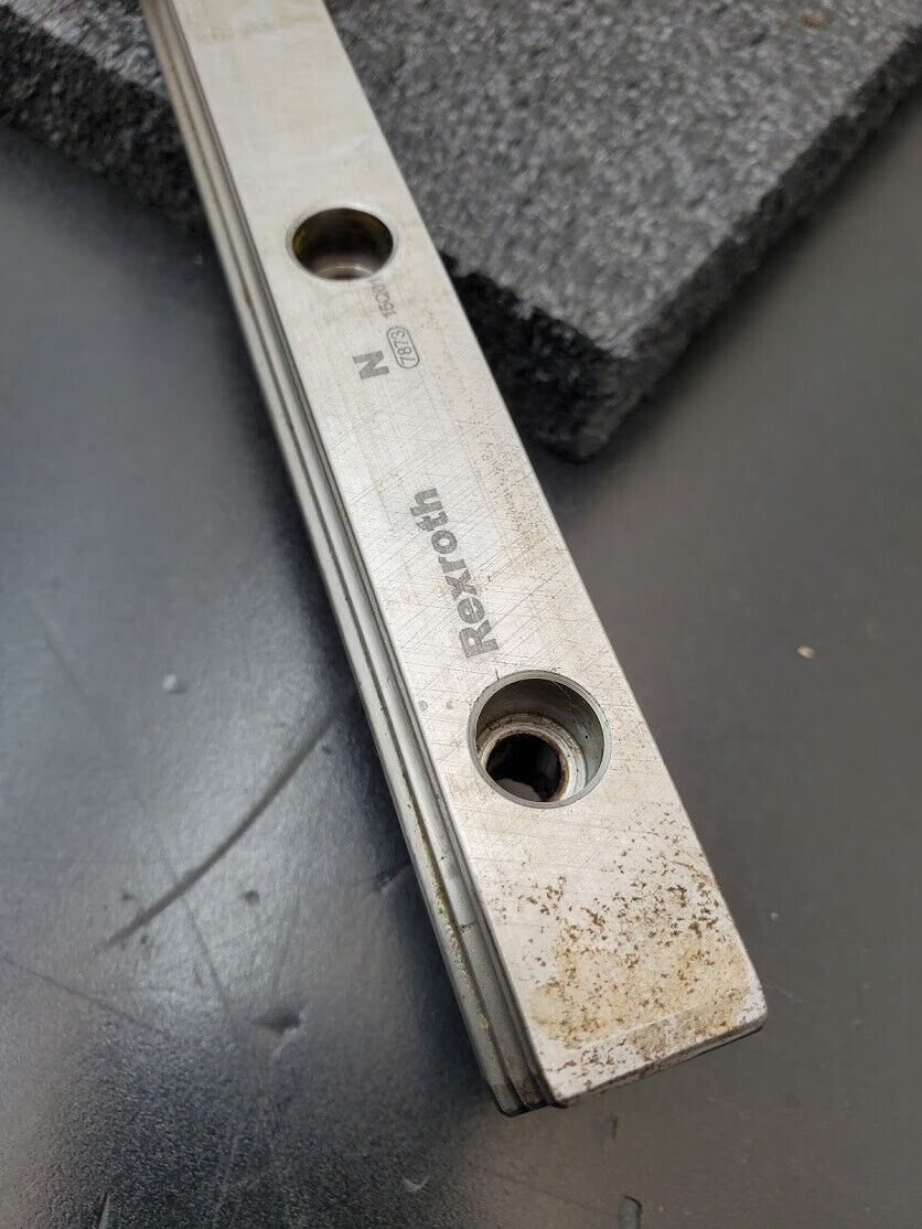 Rexroth 700mm Linear Guide 1 Rail 2 SNS Ball Bearing Blocks Excellent Condition