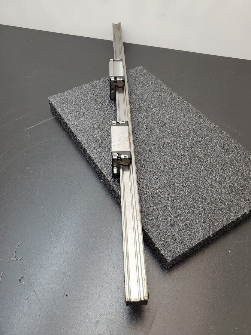 Rexroth 700mm Linear Guide 1 Rail 2 SNS Ball Bearing Blocks Excellent Condition