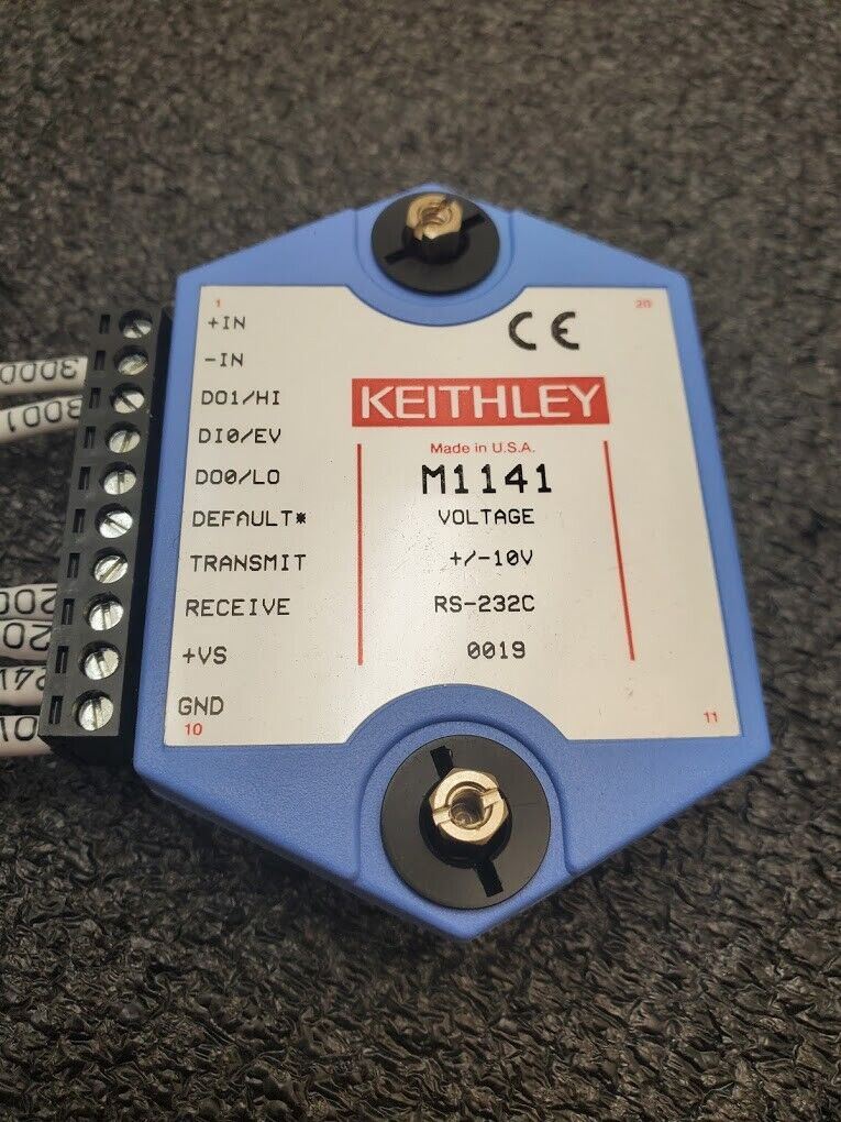 Keithley M1141 Analog +/- 10V  Input Module Serial RS232 Output Stackable Units