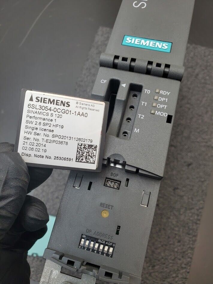 Siemens Sinamics Control Unit 6SL3040-0MA00-0AA1 CU320 S120 Version G w/CF Card