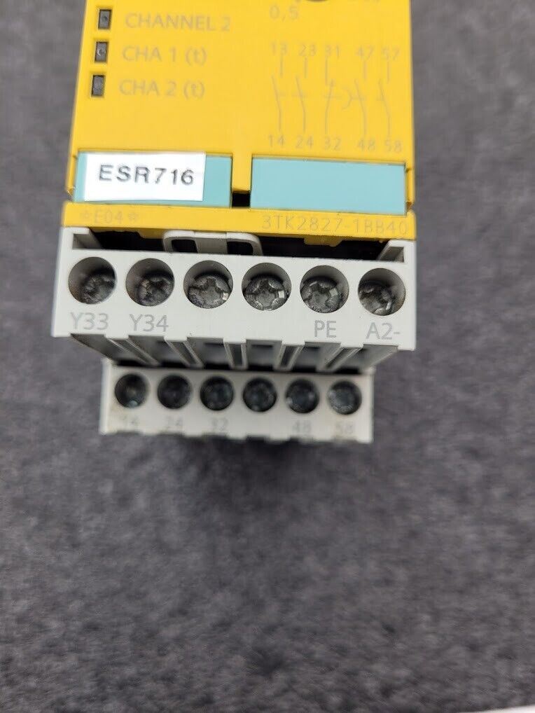 Siemens 3TK2827-1BB40 Sirius 2 Channel Safety Relay 3TK28 24VDC 0.5-30 Seconds