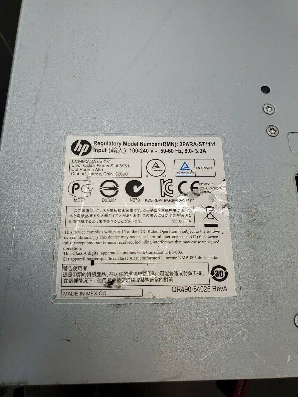 HP 3PAR QR490A M6710 24-Slot SAS 2.5" HD Drive Enclosure Server Storage Array