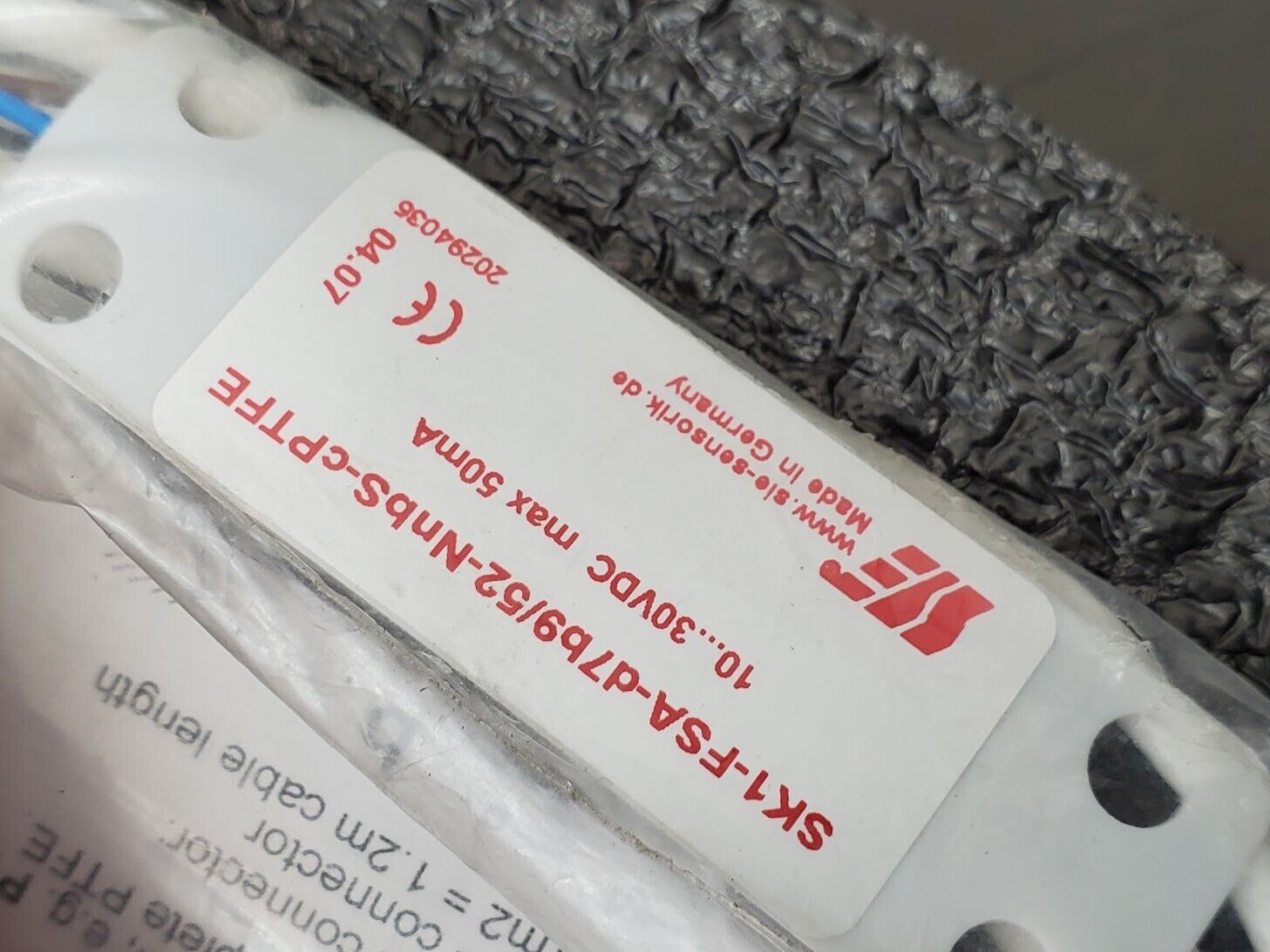 3x SENSORIK Capacitive Level Proximity Sensor SK1-FSA-d7b9/52-NnbS-cPTFE 3 Wire