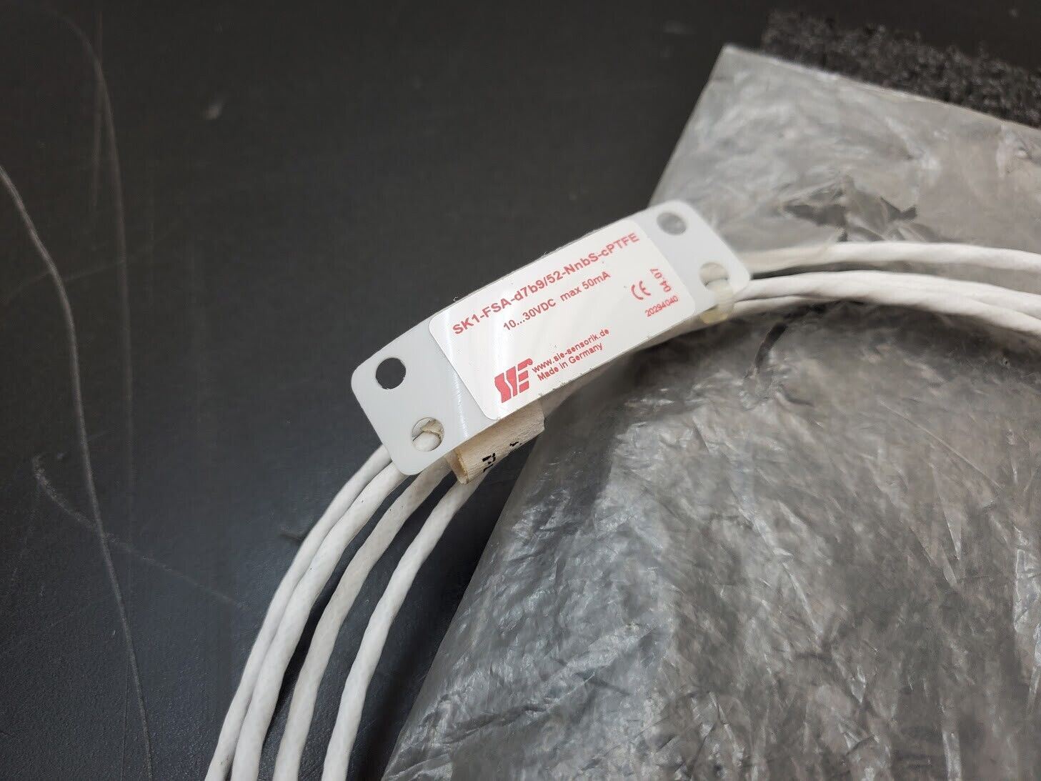 3x SENSORIK Capacitive Level Proximity Sensor SK1-FSA-d7b9/52-NnbS-cPTFE 3 Wire