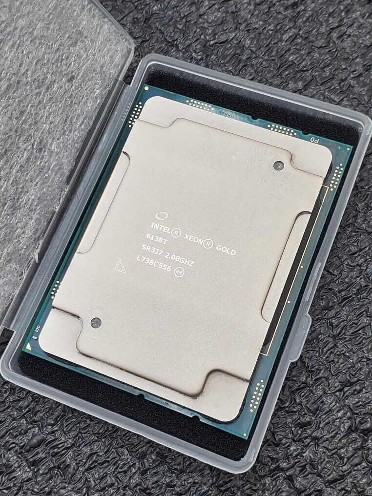 Intel Xeon Gold 6138T SR3J7 2.0 GHz 27.5 MB 20 Core LGA 3647 125W Tested C