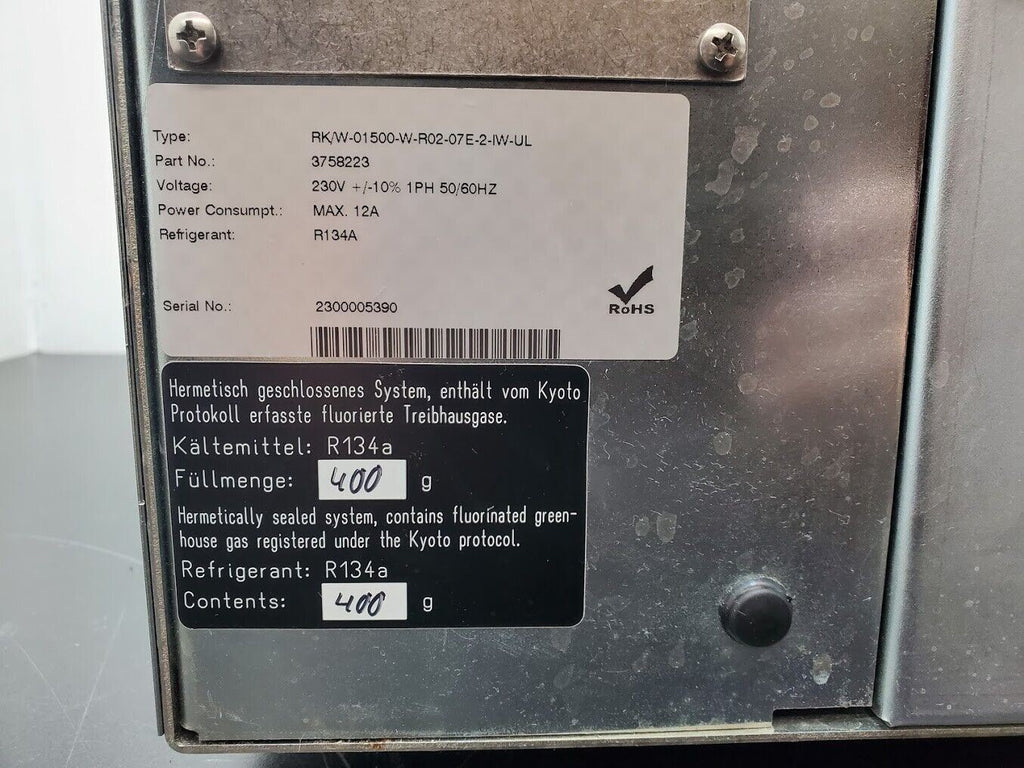 HIB Hydac Industrial Coherent 532nm Laser Chiller RK/W-01500-W-R02-07E-2-IW-UL