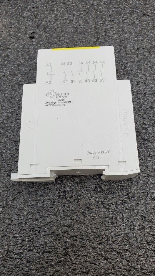 Finder DIN Rail Mount 6A 250V EN 50205 Type A Relay 7s.16.9.024.0420