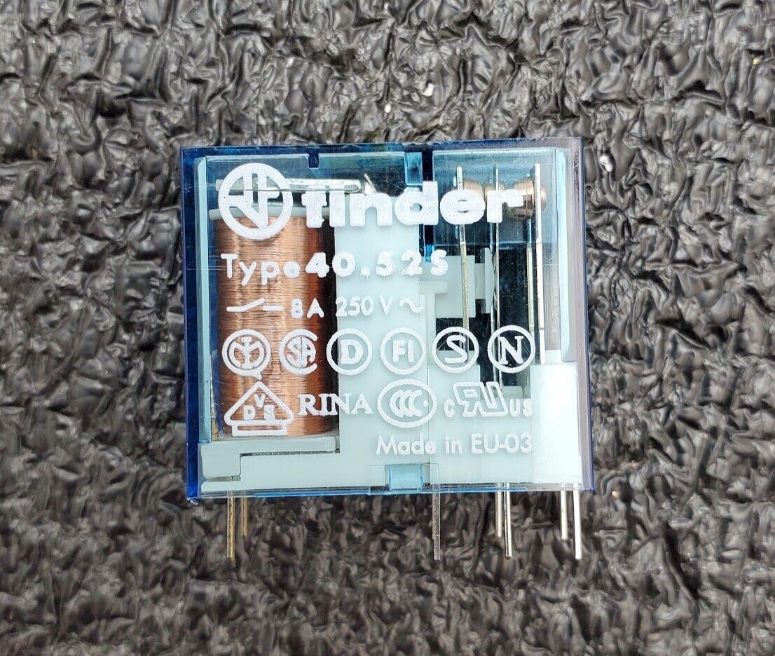 Finder 95.95.3 Socket 10A 300V 40.52S Relay 99.80.9.024.99 Diode Module 24V Coil