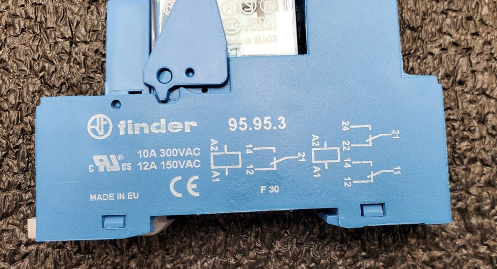 Finder 95.95.3 Socket 10A 300V 40.52S Relay 99.80.9.024.99 Diode Module 24V Coil