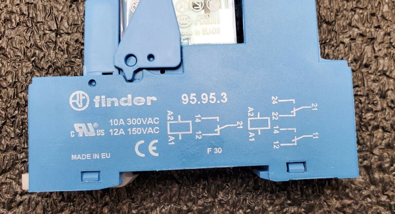 Finder 95.95.3 Socket 10A 300V 40.52S Relay 99.80.9.024.99 Diode Module 24V Coil