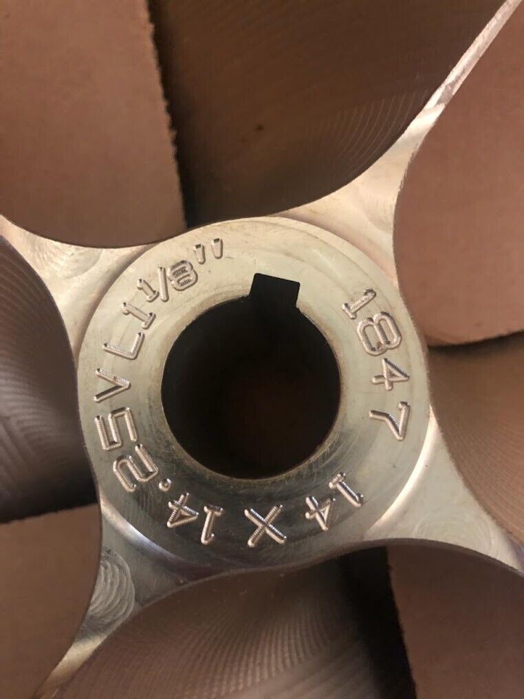 ACME 1847 14 x 14.25 1 1/8" Shaft Keyed Left Hand LH New Boat Propeller 0.15 CUP