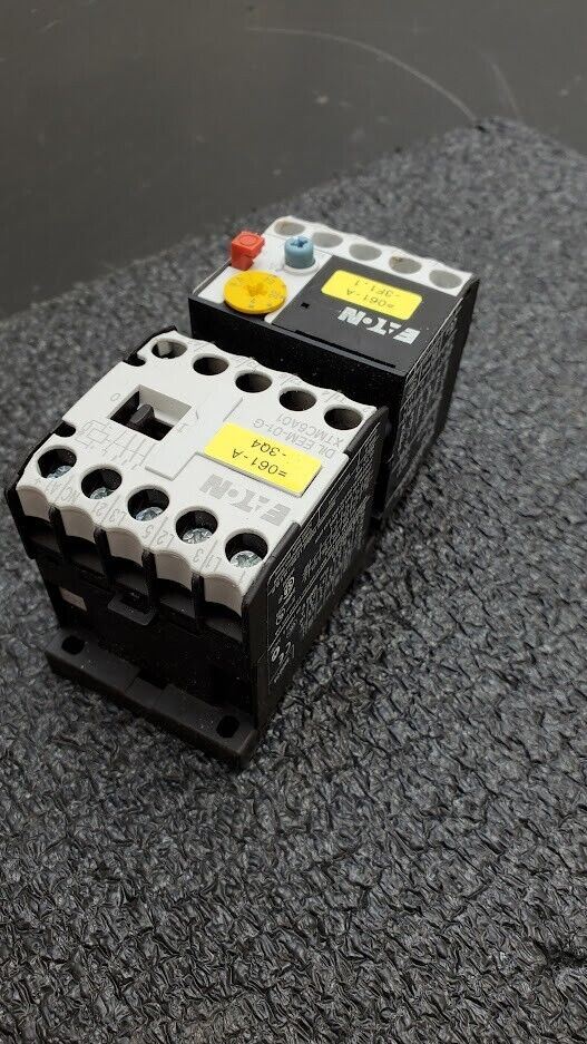 EATON DIL EEM-01-G XTMC6A01 Power Contactor w/ ZE-4 XTOM004AC1 Overload Relay