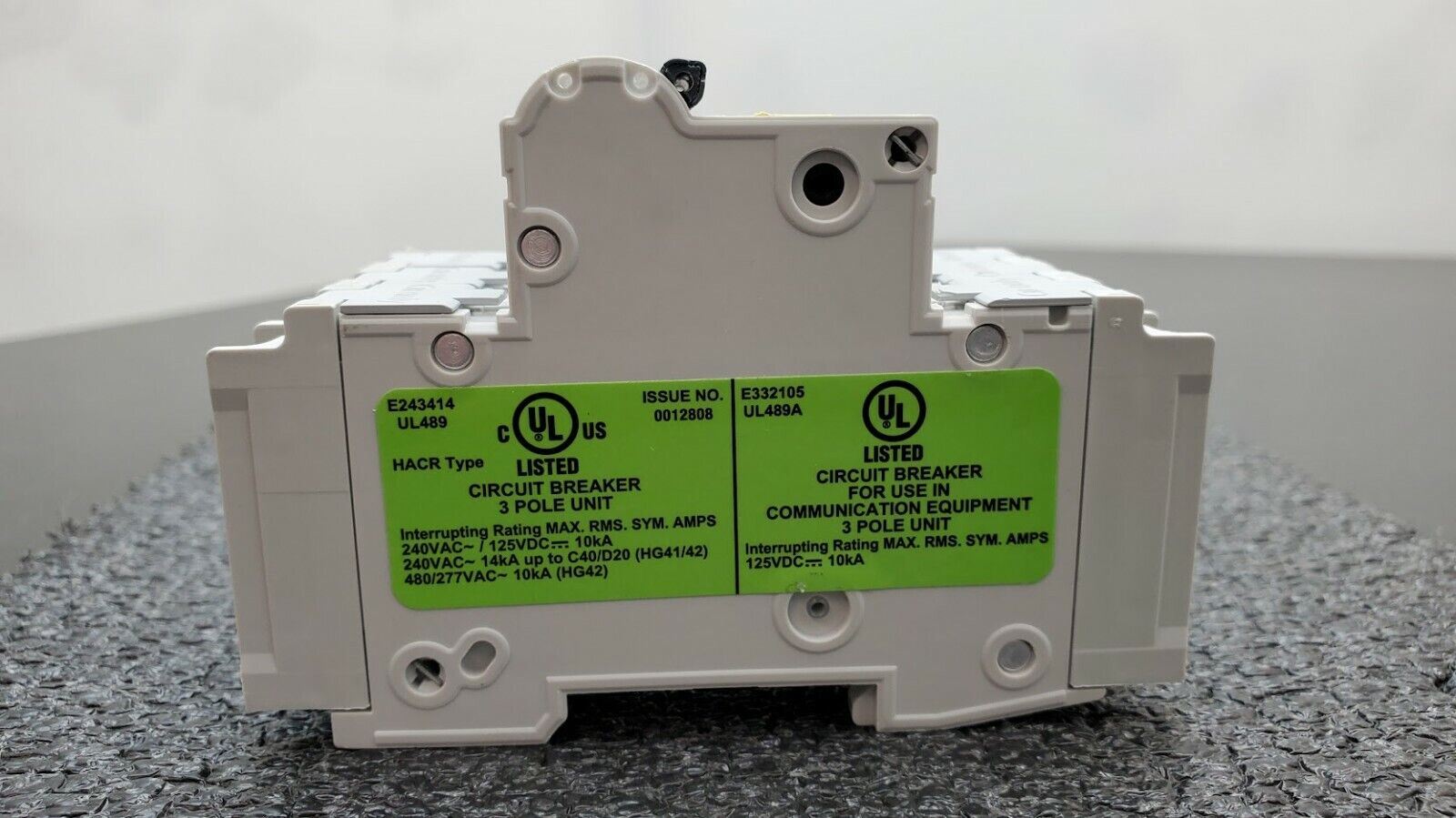 SIEMENS 5SJ4310-7HG41 Circuit Breaker 5SJ43, 10A, 240 V, 14kA, Type HSJ, 3-Pole