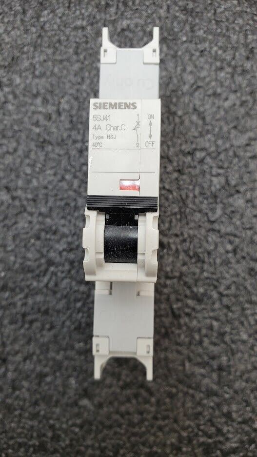SIEMENS 5SJ4104-7HG41 Circuit Breaker 5SJ41, 4A, 240 V, 50/60Hz Type HSJ 1-Pole