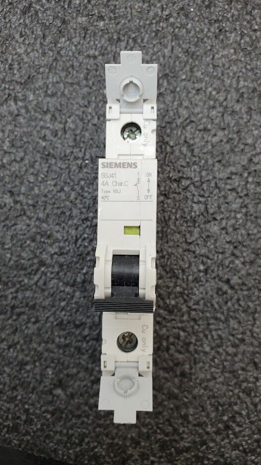 SIEMENS 5SJ4104-7HG41 Circuit Breaker 5SJ41, 4A, 240 V, 50/60Hz Type HSJ 1-Pole