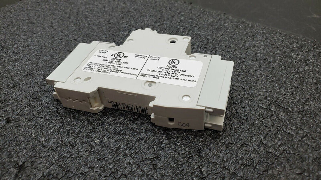 SIEMENS 5SJ4104-7HG41 Circuit Breaker 5SJ41, 4A, 240 V, 50/60Hz Type HSJ 1-Pole