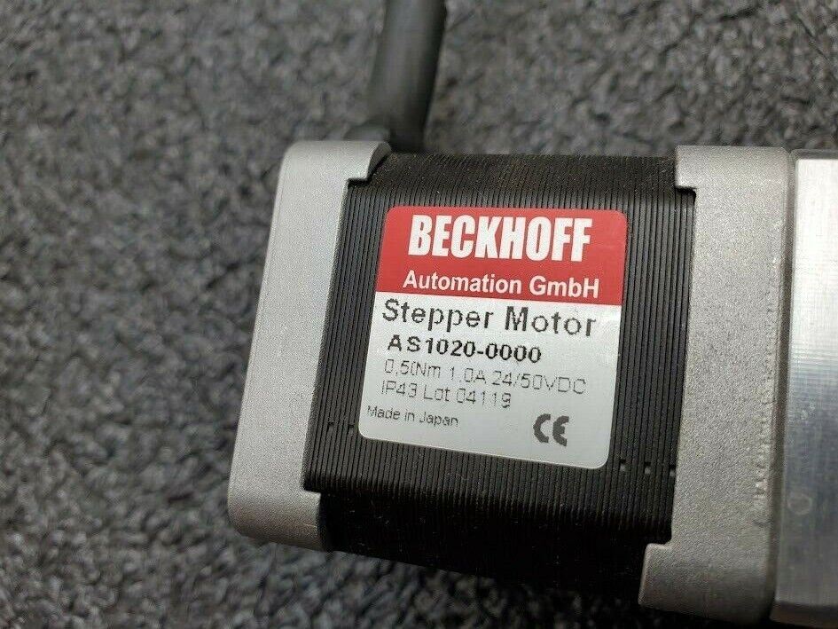 Beckhoff AS1020-0000 Stepper Motor 24/50VDC Neugart PLE 40 Gear Head 8:1 Ratio
