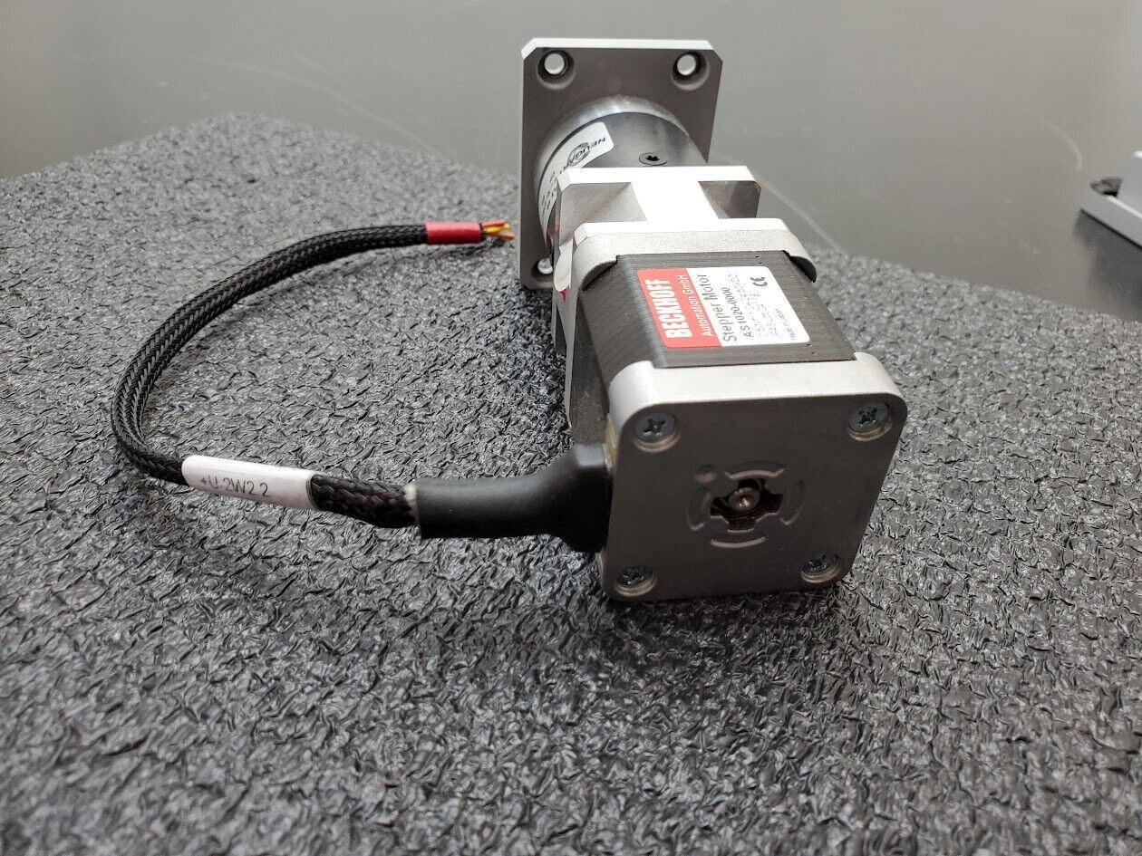 Beckhoff AS1020-0000 Stepper Motor 24/50VDC Neugart PLE 40 Gear Head 8:1 Ratio