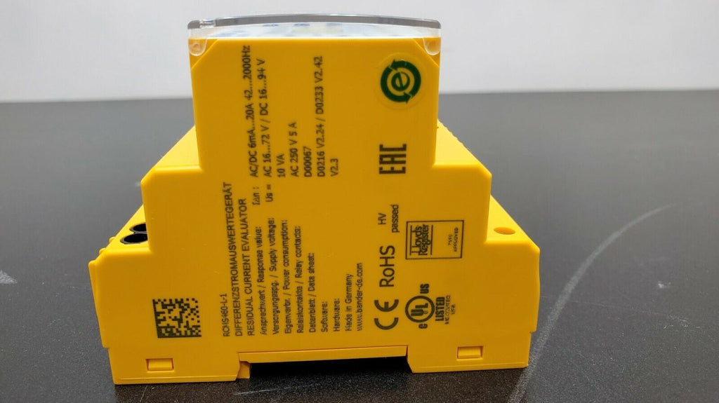 BENDER LINETRAXX RCMS460-L-1 Residual Current Evaluator RCMS460 DIN Rail