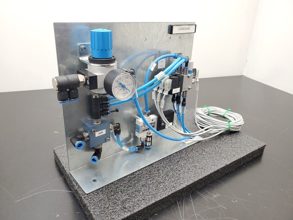 Festo Electro Pneumatic Vacuum Manifold 4 Valve Regulator Robot Control Unit B