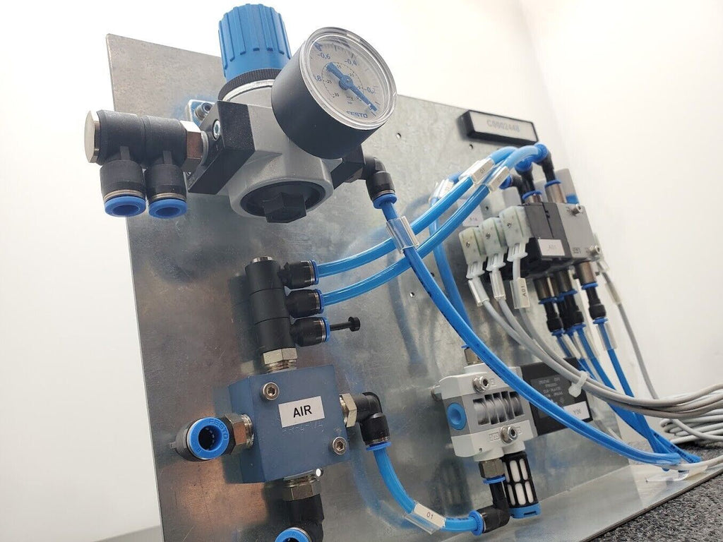 Festo Electro Pneumatic Vacuum Manifold 4 Valve Regulator Robot Control Unit B