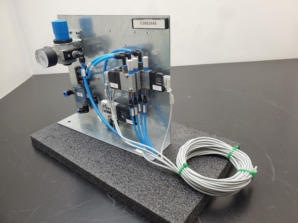 Festo Electro Pneumatic Vacuum Manifold 4 Valve Regulator Robot Control Unit B