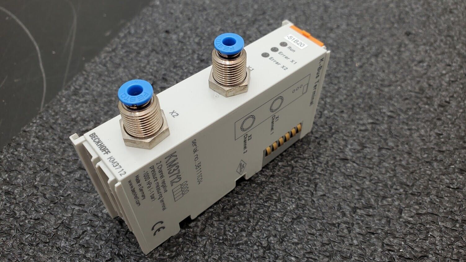 BECKHOFF KM3712 K-Bus 2 Channel Negative Pressure Measuring Terminal ±1000 hPa