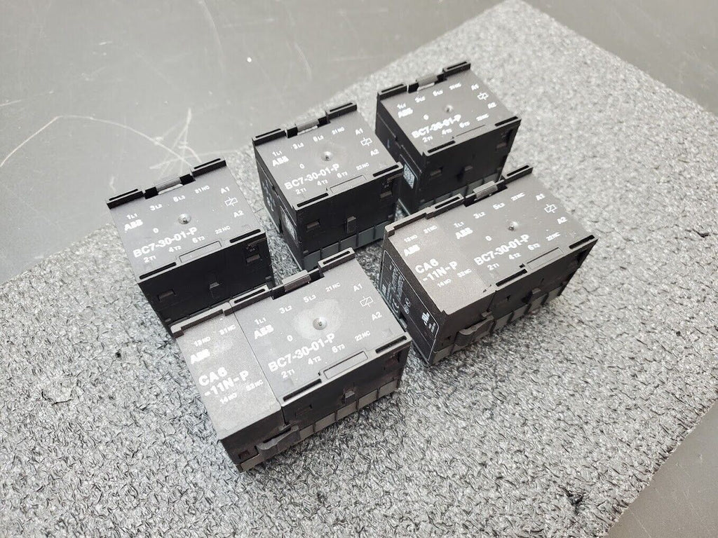 ASEA BROWN BOVERI ABB Contactor BC7-30-01-P BC73001P05 16A 600VAC 3PH Lot of 5