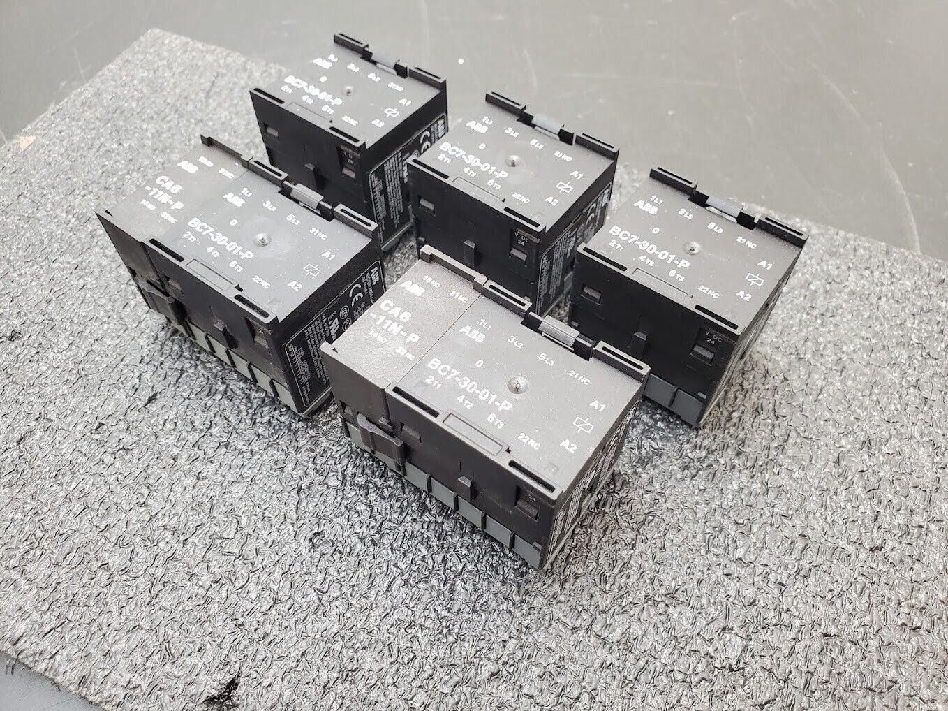 ASEA BROWN BOVERI ABB Contactor BC7-30-01-P BC73001P05 16A 600VAC 3PH Lot of 5