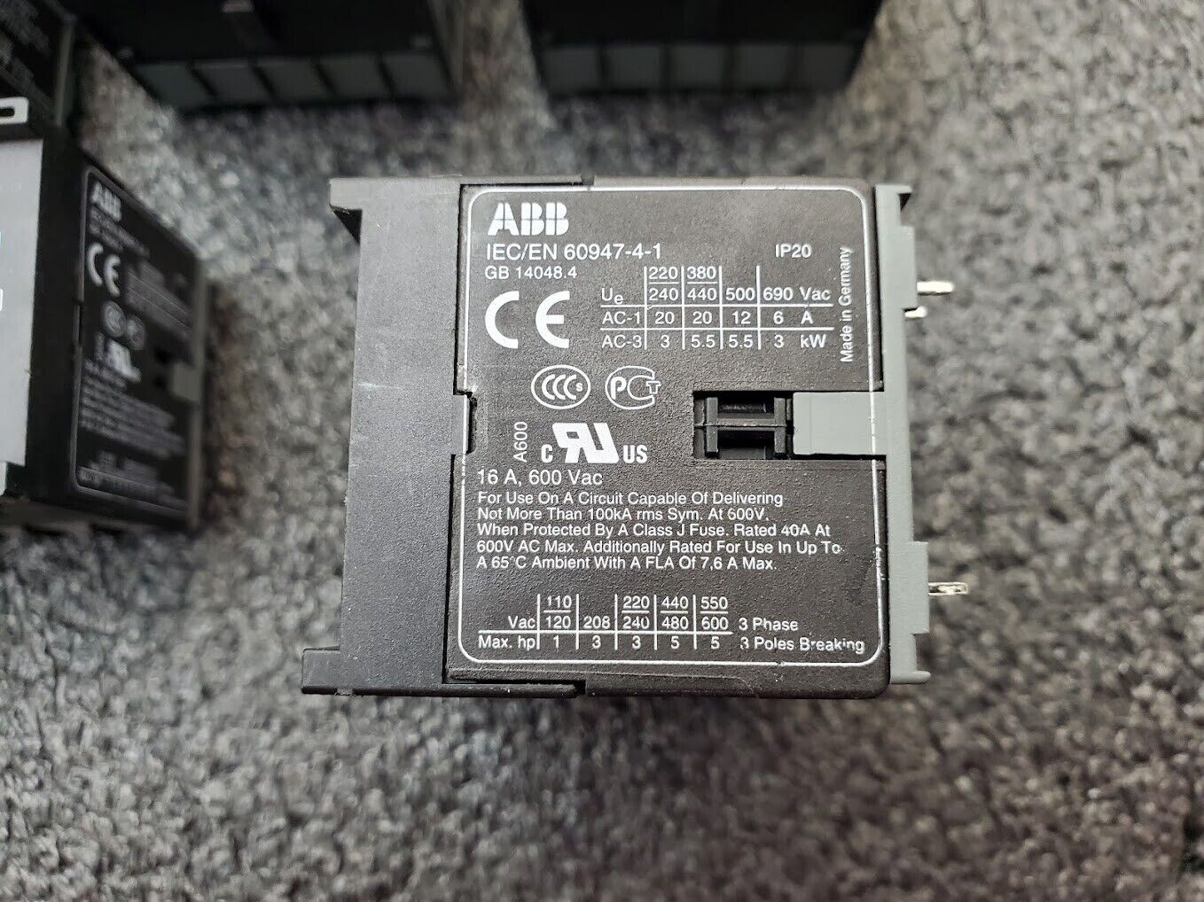 ASEA BROWN BOVERI ABB Contactor BC7-30-01-P BC73001P05 16A 600VAC 3PH Lot of 5