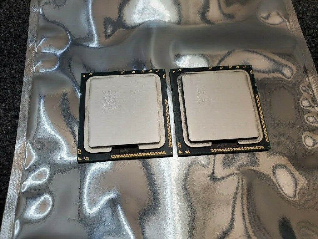 Matching pair Intel Xeon X5687 CPU 4-Core 3.6 GHz 12M SLBVY LGA 1366 Processor
