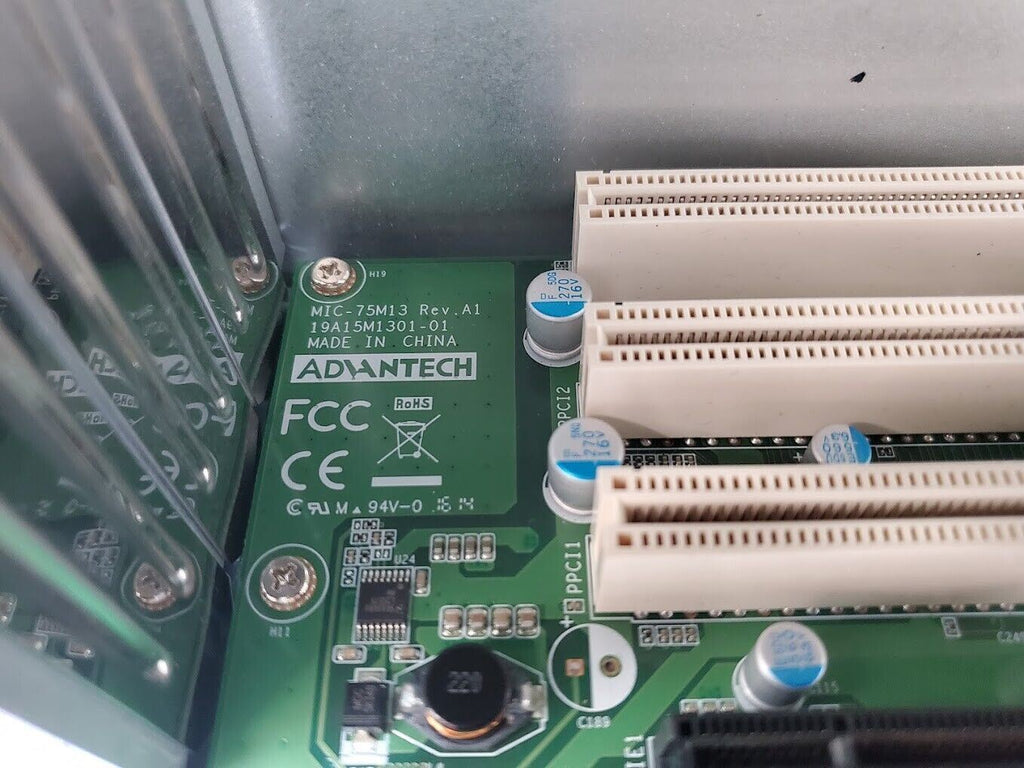 Lot of 2 Advantech 4-slot expansion i-Module with 1 PCIe x16, 3 PCI MIC-75M13