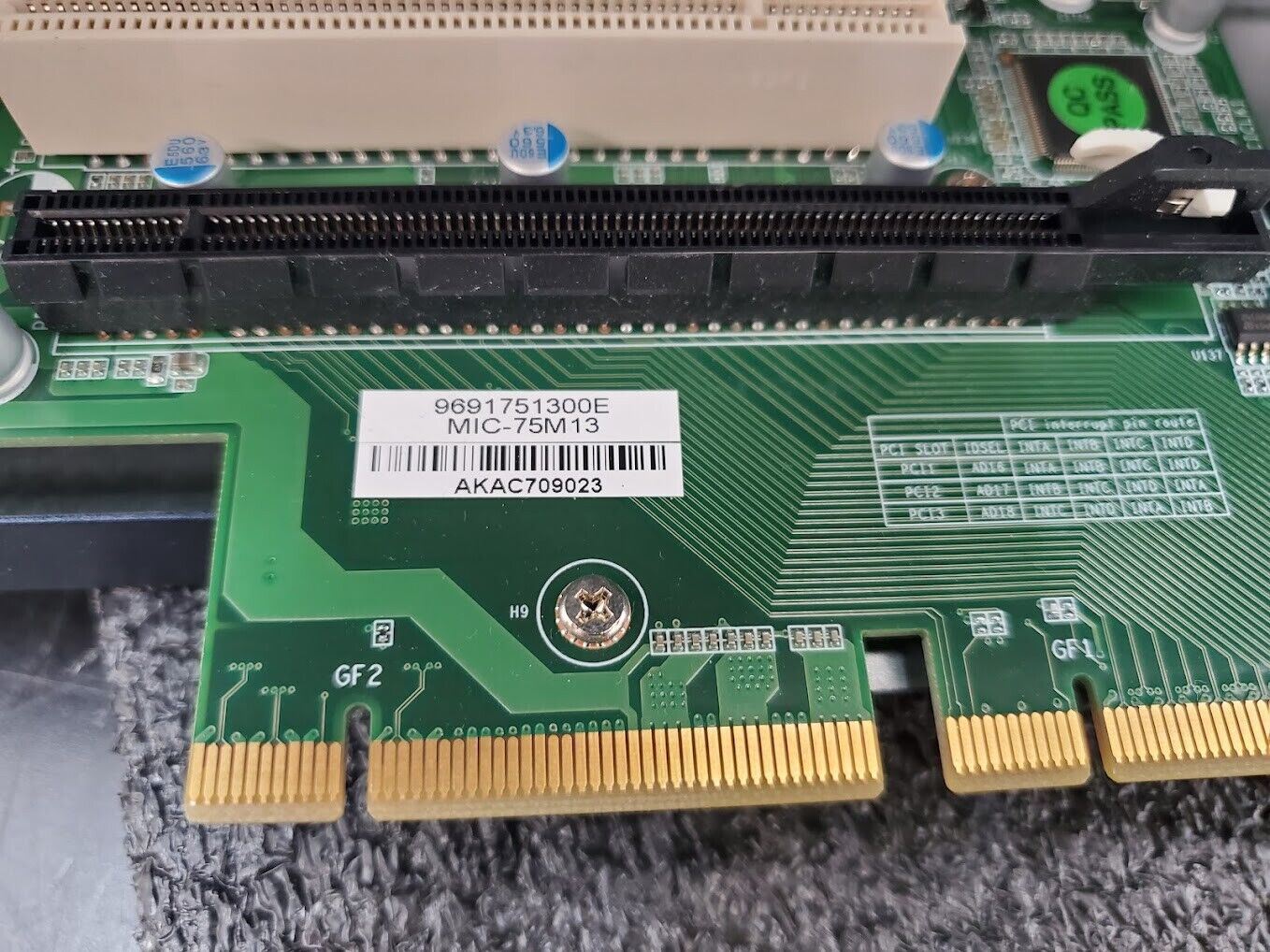 Lot of 2 Advantech 4-slot expansion i-Module with 1 PCIe x16, 3 PCI MIC-75M13