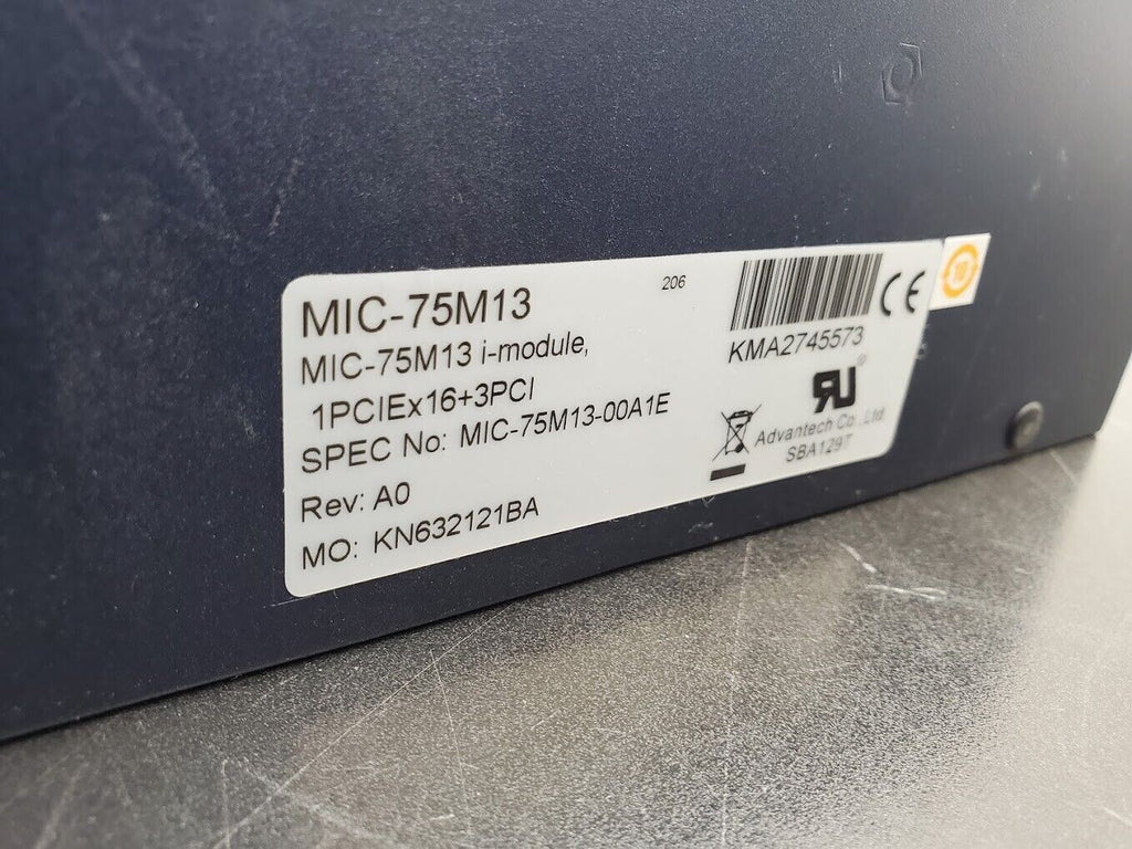 Lot of 2 Advantech 4-slot expansion i-Module with 1 PCIe x16, 3 PCI MIC-75M13