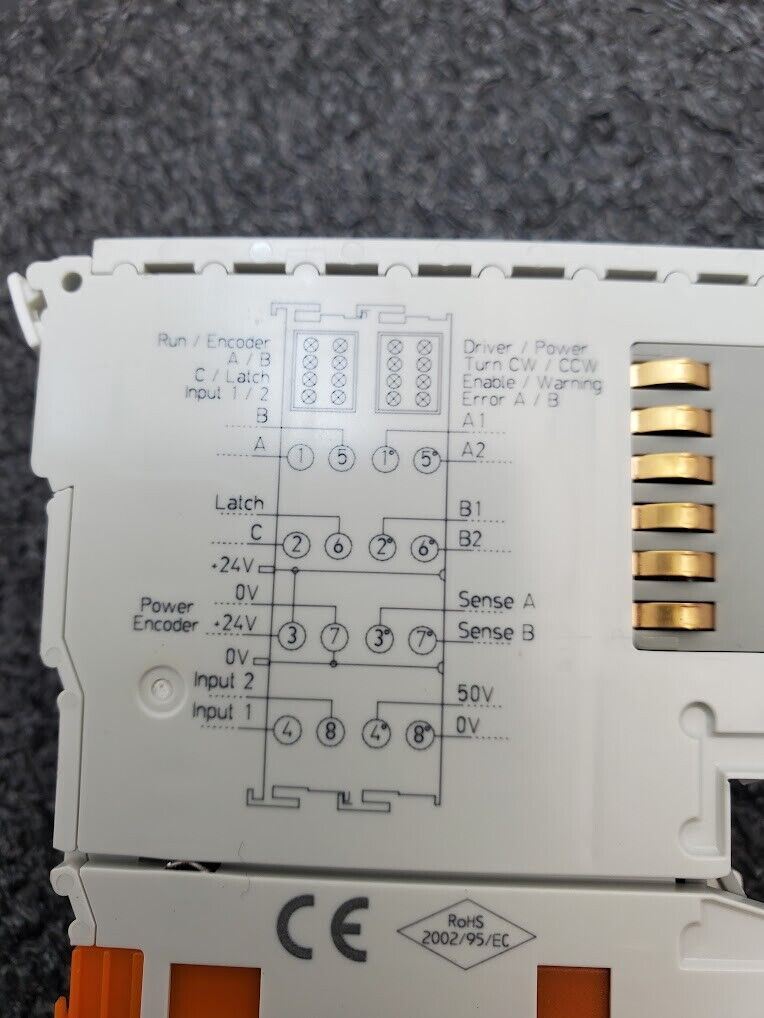 Beckhoff EL7041 Stepper Motor Terminal 50VDC 5 A w/ Incremental Encoder