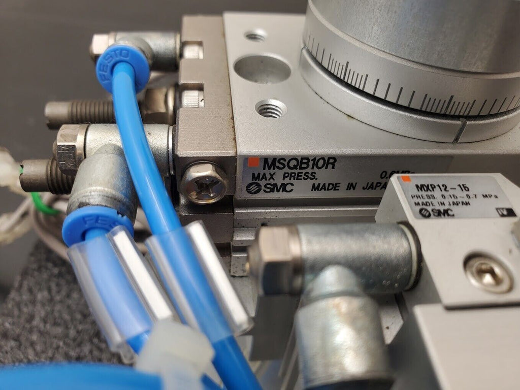 SMC Pnuematic Pick Lift Rotate Place Wafer Handling 180 Degree Rotary Robot