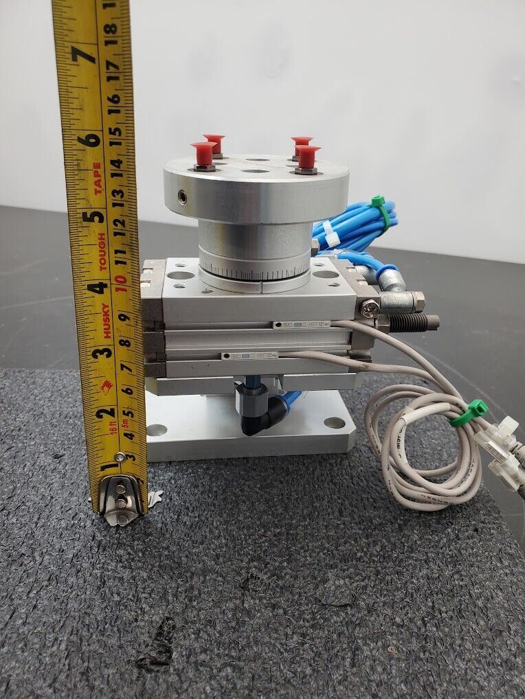 SMC Pnuematic Pick Lift Rotate Place Wafer Handling 180 Degree Rotary Robot