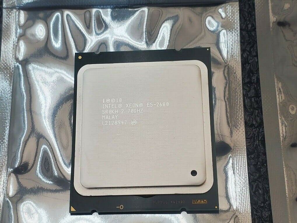 Matching Pair Intel Xeon E5-2680 SR0KH 8 Core 2.7GHz LGA 2011 CPU Processor