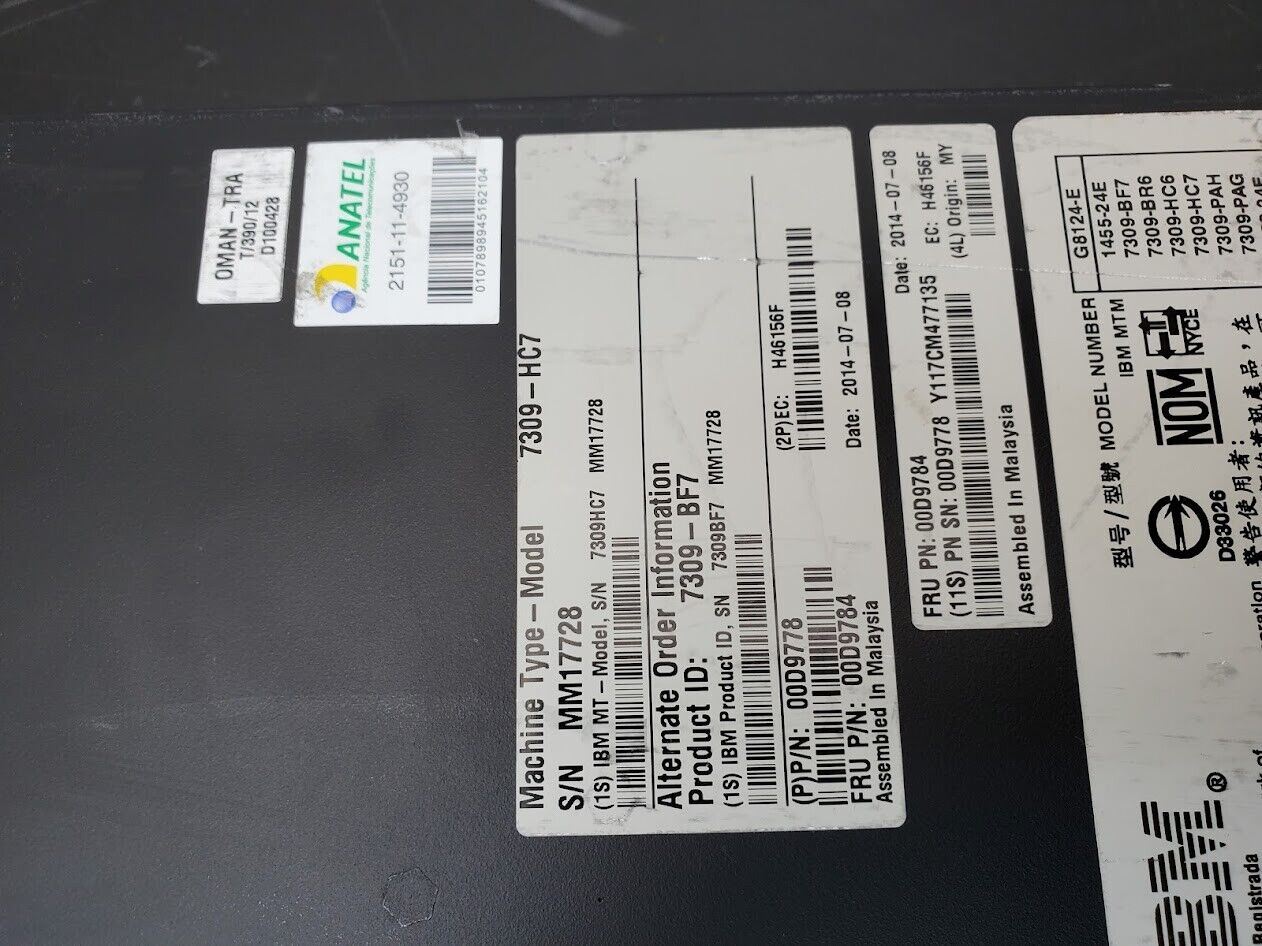 IBM G8124-E Blade RackSwitch 24 Port 10GbE SFP+ Ethernet Switch Layer 3 10Gb