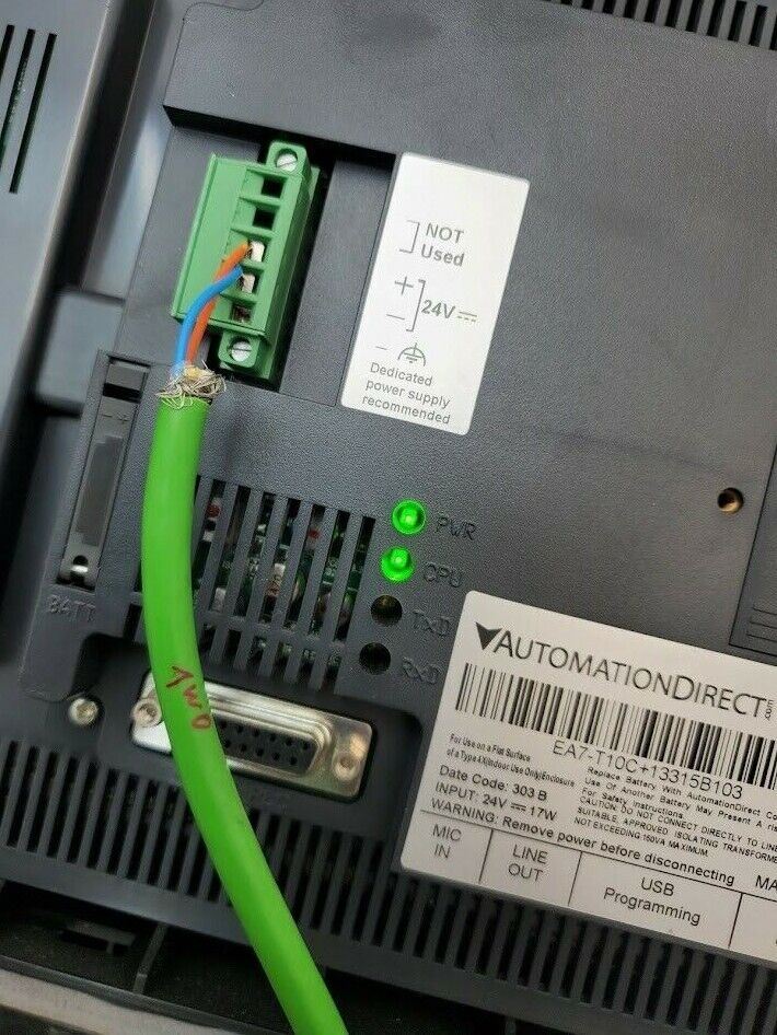 AUTOMATION DIRECT C More EA7-T10C+13315B103 Color Touchscreen MMI HMI Panel 10"