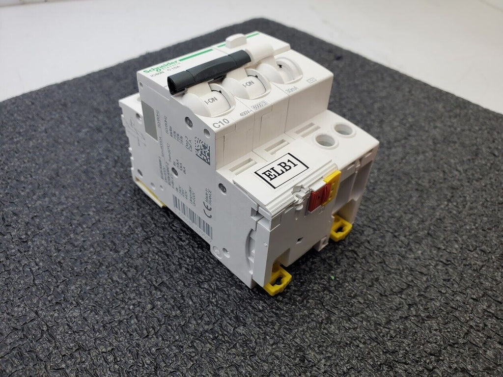 Schneider Electric 2 Pole iC60N C 10A Vigi iC60 Breaker 30mA Ground Leakage