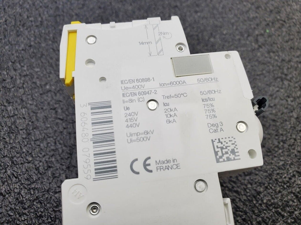 Schneider Electric 2 Pole iC60N C 10A Vigi iC60 Breaker 30mA Ground Leakage