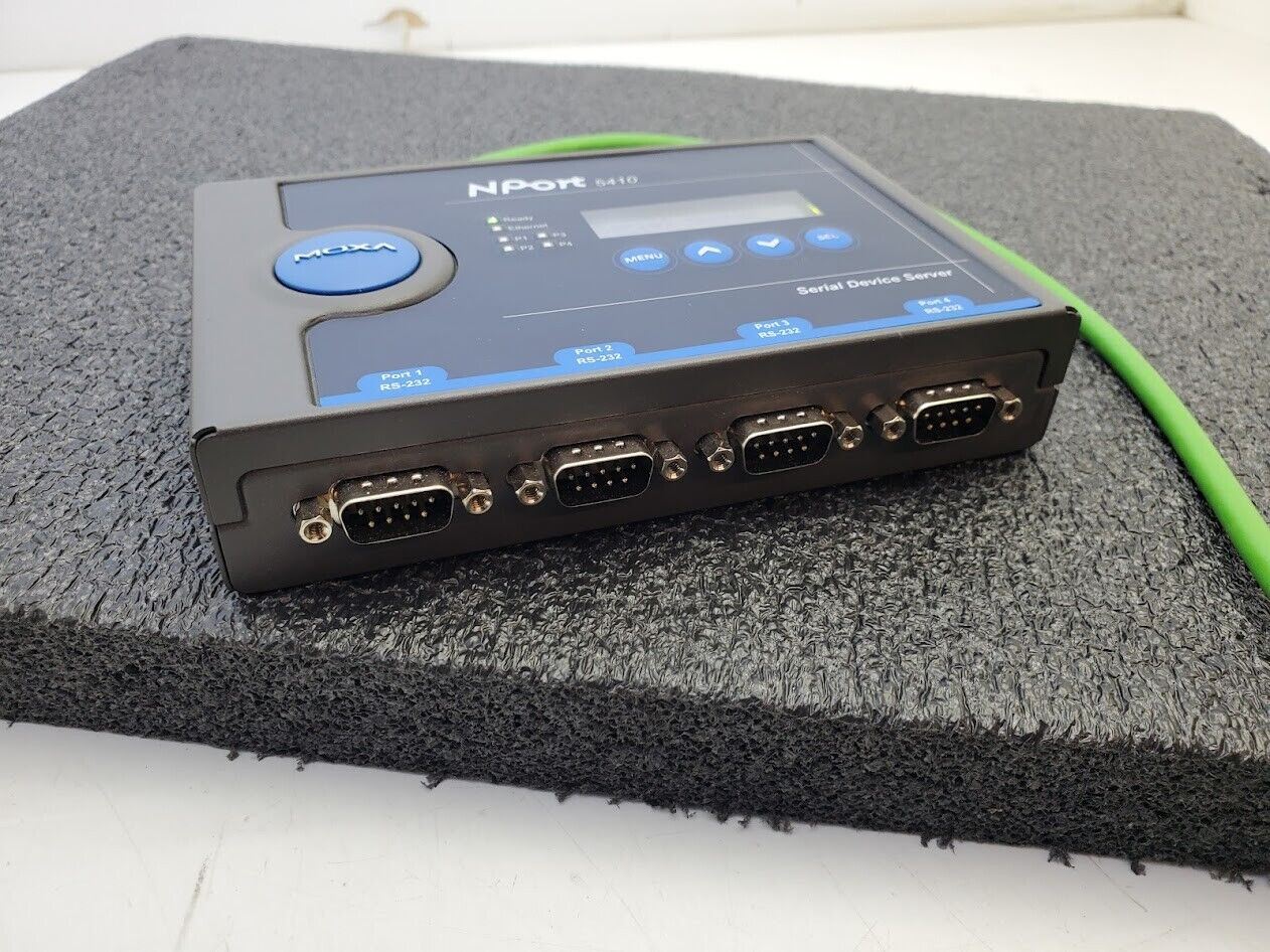 MOXA NPort 5410 4 Ports RS-232 Serial Device Server 10/100 Ethernet 12-48VDC