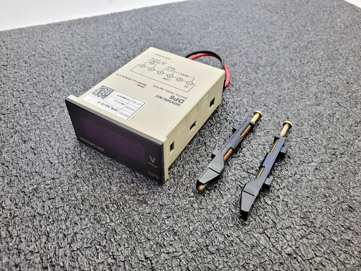 Hanyoung NUX DP6 Digital Panel Meter DP6_NA10-5 100-120VAC 50-60Hz 500VAC Range