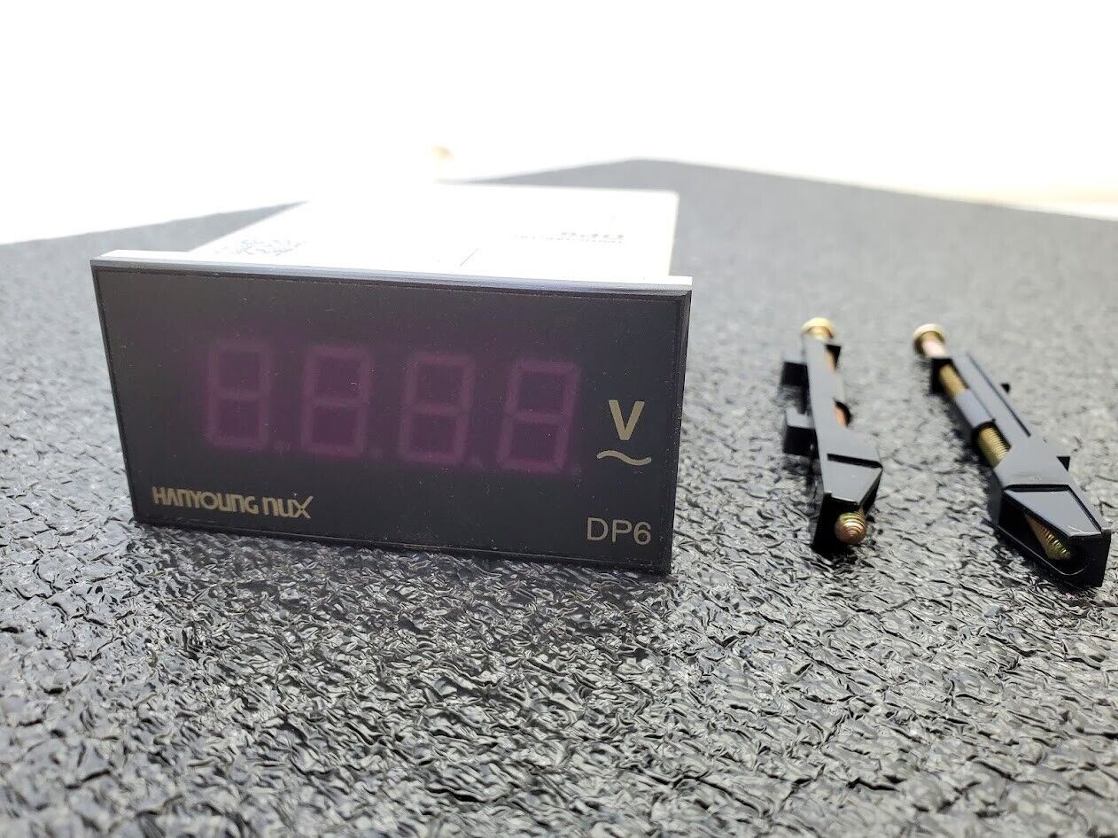 Hanyoung NUX DP6 Digital Panel Meter DP6_NA10-5 100-120VAC 50-60Hz 500VAC Range