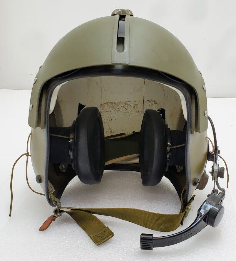 1968 USGI Gentex APH-5 Vietnam War Military Chopper Flight Helmet 8415-782-3037