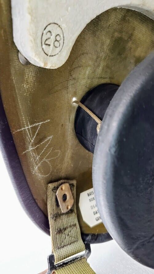 1968 USGI Gentex APH-5 Vietnam War Military Chopper Flight Helmet 8415-782-3037