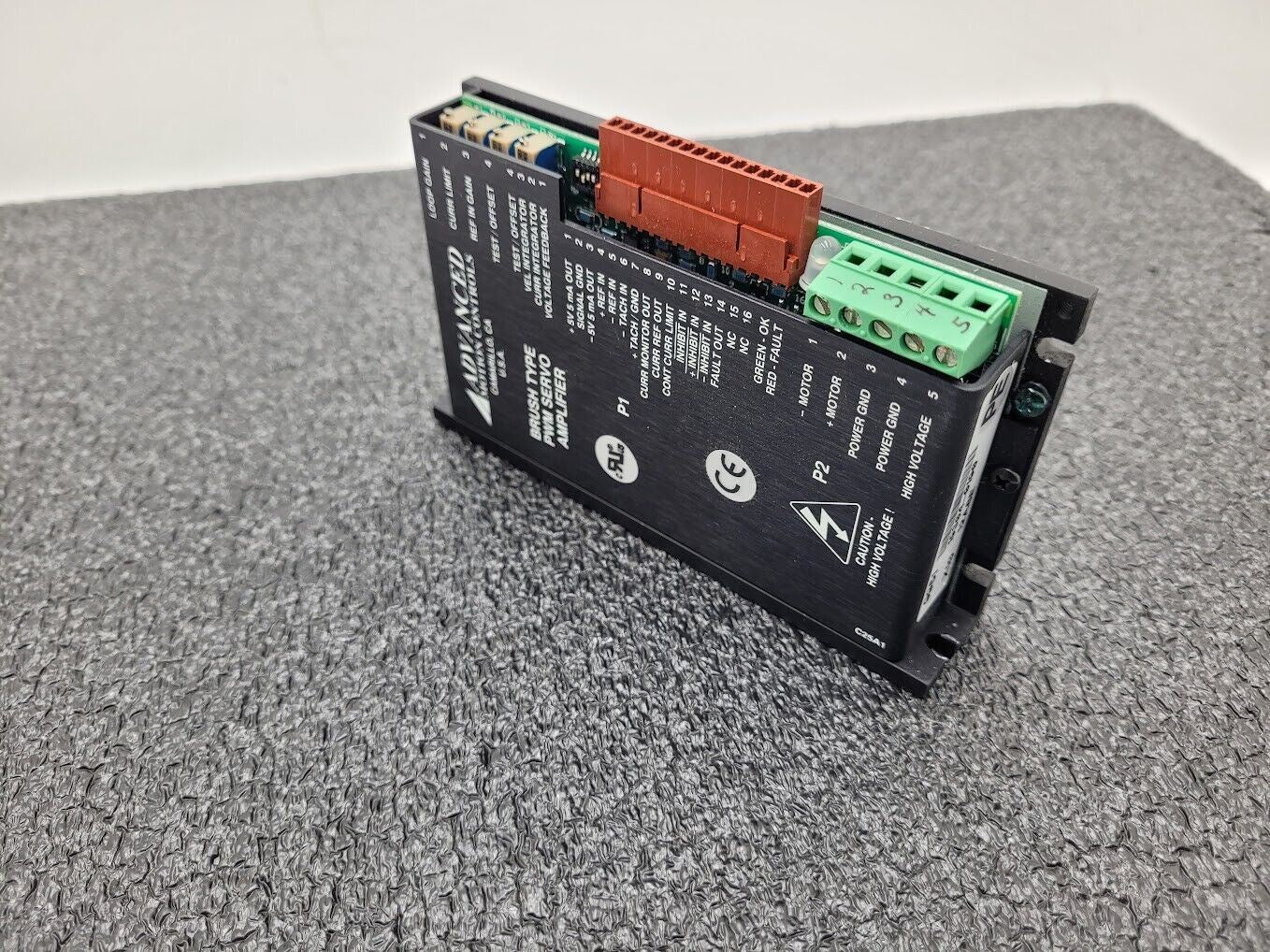 Advanced Motion Controls Brush Type PWM Servo Amplifier 12A8E 19304-0186