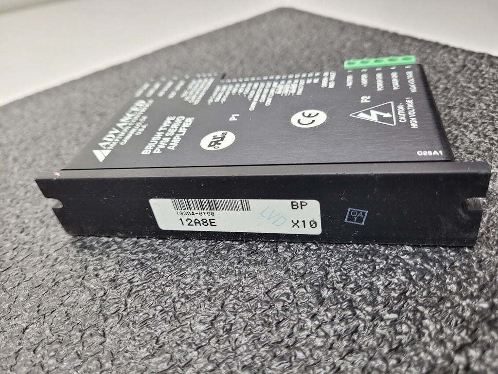Advanced Motion Controls Brush Type PWM Servo Amplifier 12A8E 19304-0186
