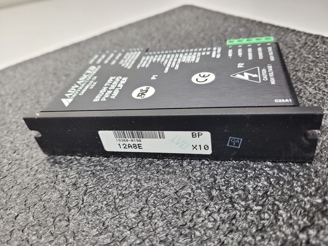 Advanced Motion Controls Brush Type PWM Servo Amplifier 12A8E 19304-0186
